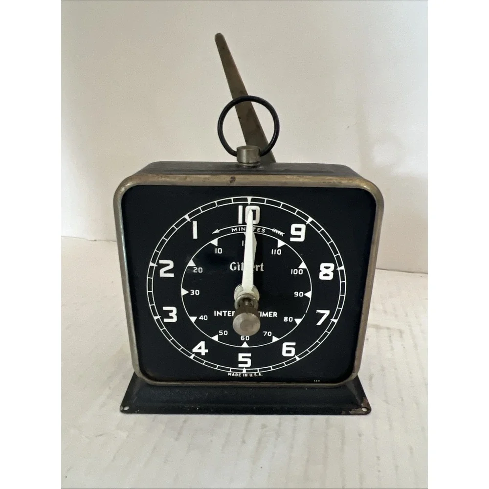 Vintage Gilbert Interval Timer Alarm Clock Photo Darkroom USA TESTED + WORKING